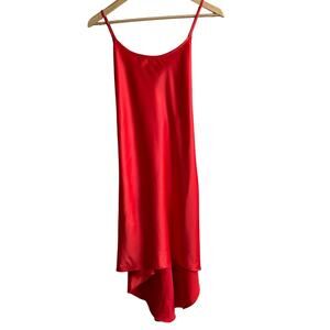 Victoria's Secret Collection Red Nightie Night Gown Slip Dress S